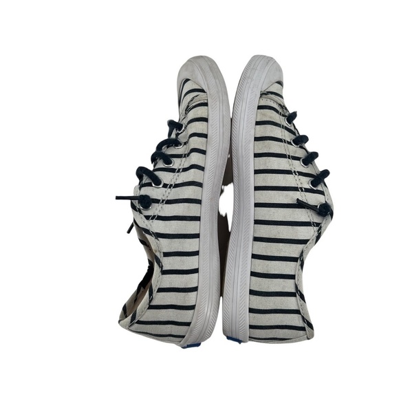 Keds Blue White Striped Kickstart Cap Toe Sneakers Size 1 Kid’s - Picture 6 of 8